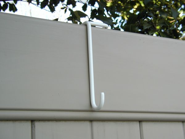 Part #10 (2" Thick PVC Fence Rail 6" Basic Hook)